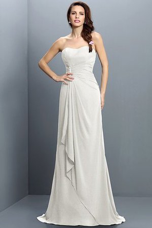 Robe demoiselle d'honneur plissage longue de sirène avec sans manches avec chiffon - Photo 16