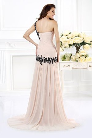 Robe de bal sexy avec zip avec sans manches d'épaule asymétrique avec perle - Photo 2