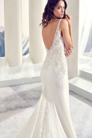 Robe de mariée plissage sexy romantique avec chiffon avec sans manches - Photo 5