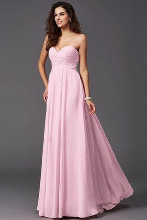 Robe demoiselle d'honneur longue ligne a de princesse en chiffon de col en cœur - Photo 22