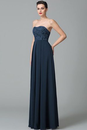 Ärmelloses Herz-Ausschnitt Prinzessin Chiffon Reißverschluss Brautjungfernkleid - Bild 10