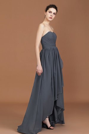 Robe demoiselle d'honneur distinctif longueur au ras du sol avec chiffon ligne a naturel - Photo 7