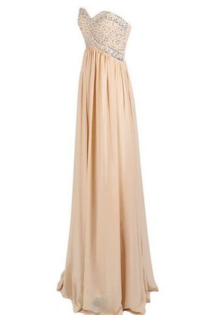 Robe demoiselle d'honneur eclaté avec chiffon fermeutre eclair a-ligne longueur au ras du sol - Photo 3