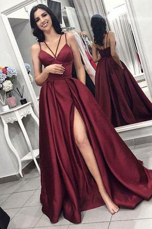 Verlockend Spaghetti Träger Prinzessin Ballkleid mit Rüschen mit Natürlicher Taille - Bild 1