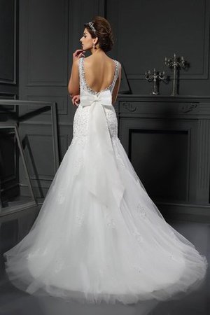 Robe de mariée delicat naturel longue gaine avec sans manches - Photo 2