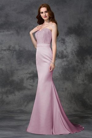 Robe demoiselle d'honneur naturel longue avec perle avec sans manches de sirène - Photo 22