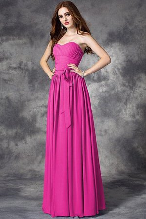 Robe demoiselle d'honneur longue naturel avec chiffon fermeutre eclair manche nulle - Photo 11