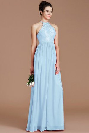 Vestido de Dama de Honor de Corte-A de Hasta el suelo de Escote halter - Foto 21