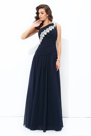 Normale Taille Ärmelloses Sexy Formelles Ballkleid mit Applikation - Bild 3