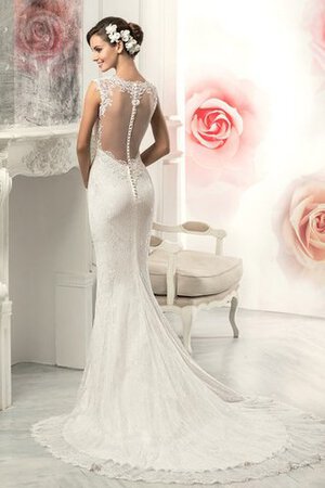 Robe de mariée long plissé distinguee romantique appliques - Photo 3