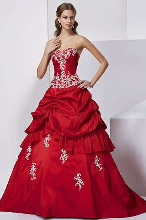 Vestido de Quinceañeras de Corte Evasé de Largo de Escote Corazón de Natural - Foto 1