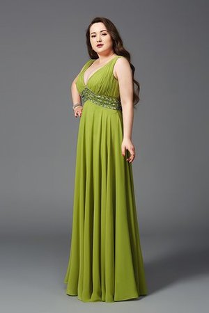 Robe de bal avec chiffon a-ligne manche nulle de princesse larges bretelles - Photo 6