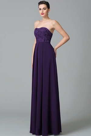 Ärmelloses Herz-Ausschnitt Prinzessin Chiffon Reißverschluss Brautjungfernkleid - Bild 13