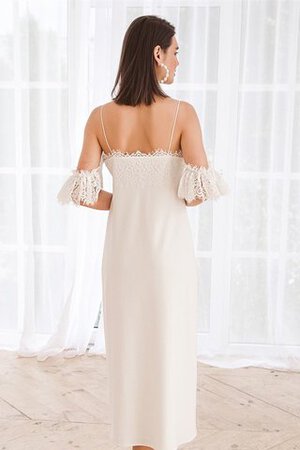 Robe de mariée fabuleux arrivée au mollet bandouliere spaghetti simple naturel - Photo 3