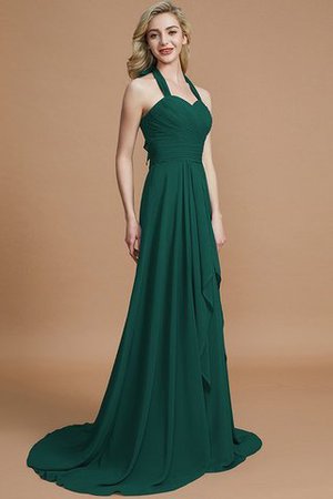 Robe demoiselle d'honneur naturel de dos nu de princesse en chiffon a-ligne - Photo 14