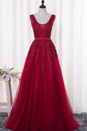 Robe de bal romantique luxueux intemporel avec sans manches textile en tulle - Photo 3