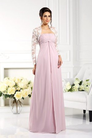 Robe mère de mariée longue de princesse en chiffon de bustier fermeutre eclair - Photo 1