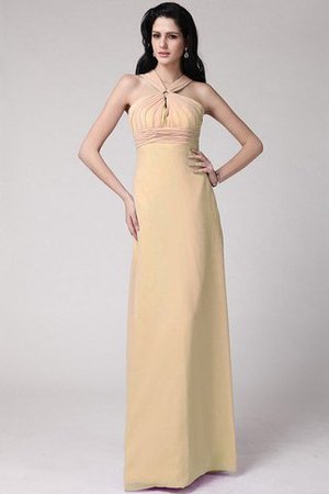 Robe demoiselle d'honneur plissage longue avec chiffon gaine elevé - Photo 12