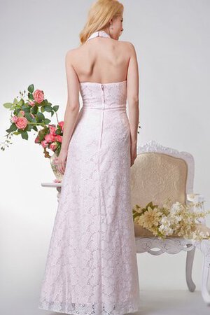 Robe demoiselle d'honneur romantique de fourreau avec fleurs avec sans manches avec zip - Photo 3