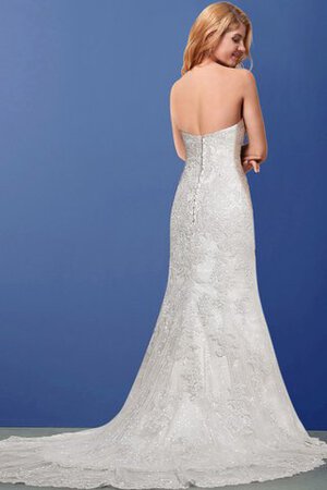 Robe de mariée impressioé sans ceinture manche nulle décolleté dans le dos ligne a - Photo 1