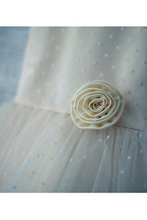 Robe de cortège enfant naturel col u profond jusqu'au sol fermeutre eclair en tulle - Photo 4