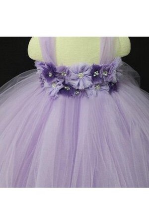 Robe de cortège enfant longueur à cheville avec perle manche nulle de lotus - Photo 3