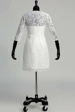 Vestido de Novia de Hasta la Rodilla de Volantes Adorno de Imperio Cintura - Foto 2