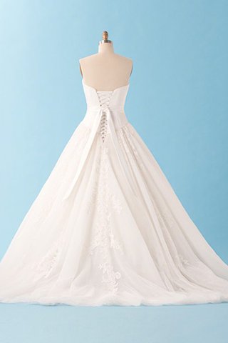 Robe de mariée vintage romantique majestueux avec sans manches avec lacets - Photo 2