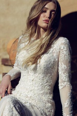 Abito da Sposa in pizzo Moderno A Terra Tubino in Tulle Romantico - Foto 5