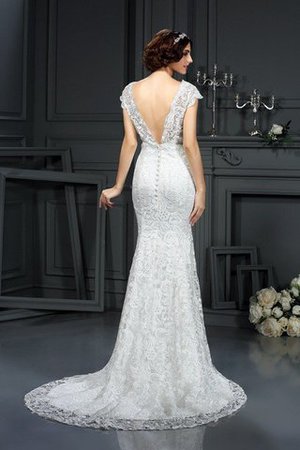 Robe de mariée elégant intemporel longue avec sans manches de traîne moyenne - Photo 2