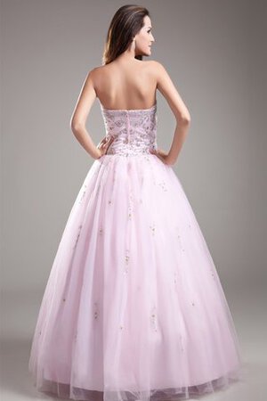 Robe de quinceanera en organza de bustier de mode de bal textile en tulle avec perle - Photo 8