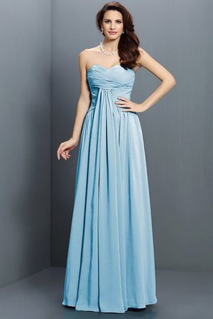 Robe demoiselle d'honneur longue de princesse jusqu'au sol fermeutre eclair en satin - Photo 3