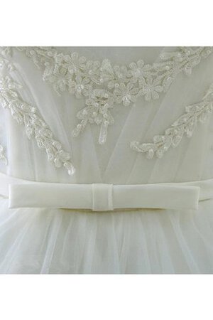 Robe de mariée formelle extraodinaire col en forme de cœur ligne a manche nulle - Photo 5