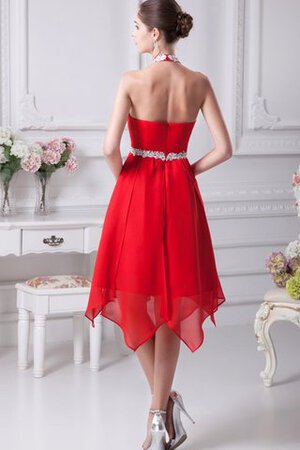 Vestido de Cóctel en Gasa de Escote halter de Escote Corazón de Imperio Cintura - Foto 3