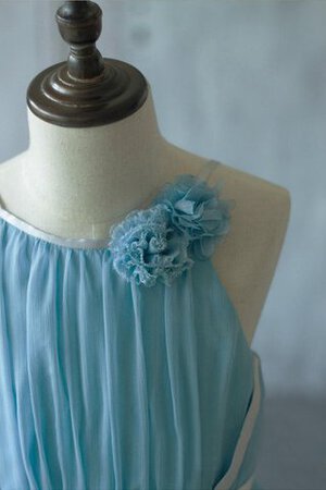 A-Line knielanges Blumenmädchenkleid mit Gürtel mit Schleife - Bild 5