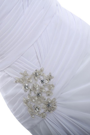 Robe de mariée classique pailleté exclusif avec perle bustier de superposé - Photo 3