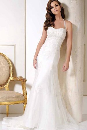 Robe de mariée sexy delicat en forme avec perle a plage - Photo 3