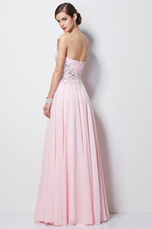 Robe de bal en chiffon de princesse avec perle longueur au ras du sol ligne a - Photo 2