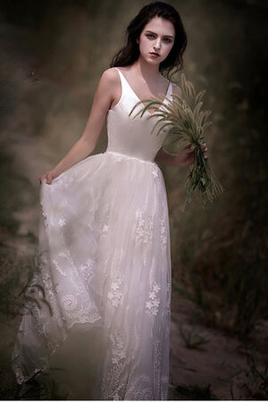Vestido de Novia de De moda de Fuera de casa de Largo de Escote en V - Foto 6