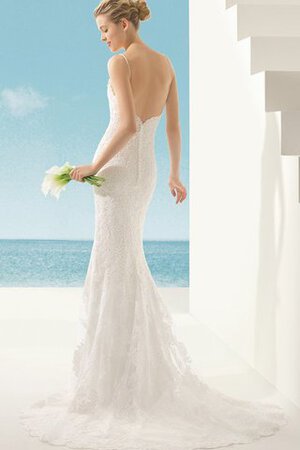 Robe de mariée sexy spécial décolleté dans le dos avec sans manches de sirène - Photo 2