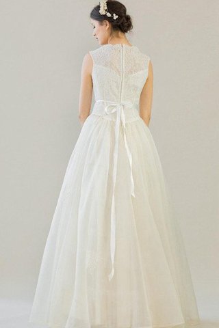 Abito da Sposa All Aperto Naturale con Fiocco in Pizzo Senza Maniche originale - Foto 2