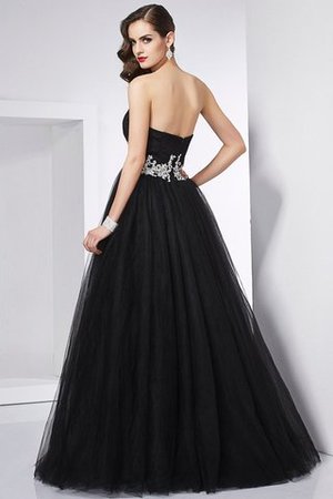 Duchesse-Linie Bodenlanges Anständiges Quinceanera Kleid mit Applike mit Empire Taille - Bild 2