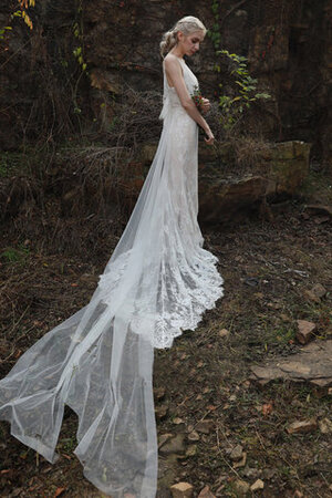 Robe de mariée jusqu'au sol sucré décolleté dans le dos intemporel impressioé - Photo 6