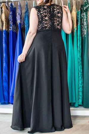 XXL Reißverschluss A Linie Ballkleid aus Chiffon mit V-Ausschnitt - Bild 2