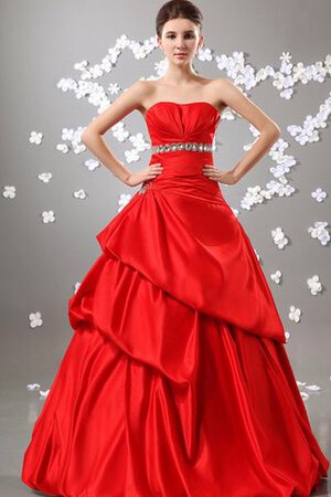 Perlenbesetztes Duchesse-Linie A Linie trägerloser Ausschnitt Quinceanera Kleid - Bild 4