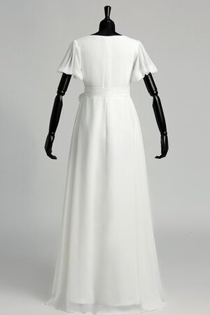 Robe de mariée robe bouffante delicat avec manche courte fermeutre eclair avec ruban - Photo 2