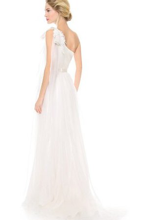 Abito da Sposa Lungo Naturale con Fusciacca in Organza Formale E Informale con Piega - Foto 2