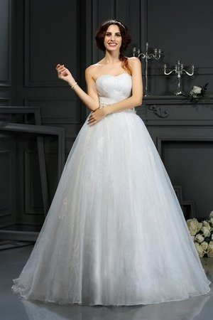 Abito da Sposa Medievale A-Line con Applique Principessa in Organza - Foto 1