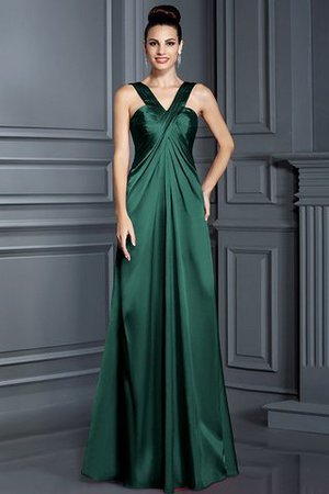 Robe demoiselle d'honneur longue avec zip avec sans manches de princesse ligne a - Photo 9