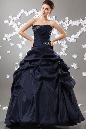 Robe de quinceanera avec perle de mode de bal textile taffetas ornée de bustier - Photo 4